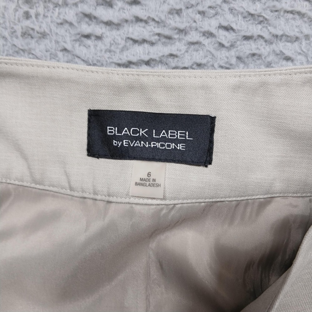 Evan-Picone Black Label Skirt Suit Womens Jacket 8 Skirt 6 Beige 2 Piece Career - Picture 8 of 11